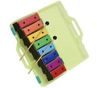 Glockenspiel 8-Note Glockenspiel Detachable Beautiful Rainbow Colored Metal Plate Percussion Instrument
