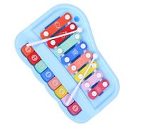 Glockenspiel 8 Note Hand Knocked Xylophone Glockenspiel Percussion Instrument Cute Style (Color : Blue)