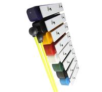 Glockenspiel 8 Note Tone Brick Color Base Aluminum Plate Glockenspiel Percussion Instrument