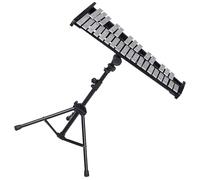 Glockenspiel Aluminum Plate Xylophone Black Stand 32 Note Glockenspiel Percussion Instrument