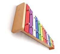 Glockenspiel Colorful Aluminum Plate Xylophone 15 Tone Small Glockenspiel Beginner Hand Percussion Instrument