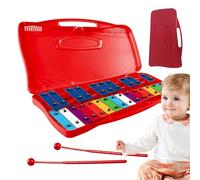 Glockenspiel for Kids Metal,Chromatic 25 Note Professional Xylophone Instrument | Aluminum Material Music Enlightenment Tool for Easter, Thanksgiving, Holidays, New Year's Day, Birthday