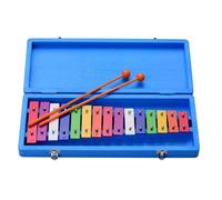 Glockenspiel Xylophone 15 Keys Glockenspiel Xylophone Colorful Early Musical Percussion Instrument With Case Mallets