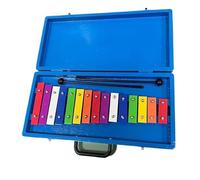 Glockenspiel Xylophone 15 Keys Glockenspiel Xylophone Colorful Musical Percussion Instrument With Case Mallets For Music Sense