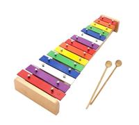 Glockenspiel Xylophone 15 Keys Xylophone For Beginners Adults Musical Metal Music Instrument Wooden Xylophone