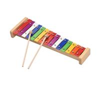 Glockenspiel Xylophone 15 Note Glockenspiel Xylophone Wooden Base Colorful Aluminum Bars Musical Instrument Percussion