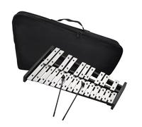 Glockenspiel Xylophone 25 Note Glockenspiel Xylophone Wooden Base Aluminum Bars Musical Instrument Percussion Gift With 2 Mallets And Bag