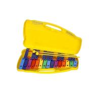Glockenspiel Xylophone 25 Notes Colorful Chromatic Xylophone With Metal Keys Musical Instruments Piano For Beginner(Yellow)