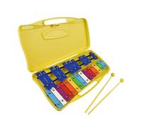 Glockenspiel Xylophone 25 Notes Glockenspiel Xylophone Colorful Metal Keys Percussion Musical Instrument With 2 Mallets Handheld Case