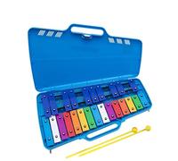 Glockenspiel Xylophone 25-tone Percussion Xylophone Musical Instrument Aluminum Plate Piano Small Glockenspiel(Blue)