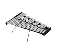 Glockenspiel Xylophone 32-Note Xylophone Glockenspiel Wooden Base Solid Aluminum Bars With Mallets With Carrying Bag