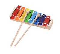 Glockenspiel Xylophone 8 Keys Compact Size Xylophone Glockenspiel With Wooden Mallets Percussion Musical Instrument Gift