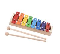 Glockenspiel Xylophone 8 Keys Xylophone Compact Size Glockenspiel Colorful Aluminum Plate Piano Mallets Percussion Musical Instrument