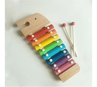Glockenspiel Xylophone 8-tone Professional Beginner Xylophone Wooden Percussion Instrument Easy To Play(A)