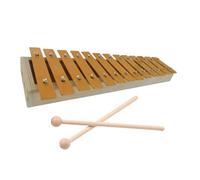 Glockenspiel Xylophone Beginner 13 Notes Glockenspiel Classic Wood Color Xylophone Metal Keys Percussion Rhythm Handheld Musical Instrument