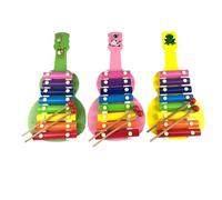 Glockenspiel Xylophone Big Guitar Eight-tone Xylophone Mini Wooden Eight-tone Hand-knocking Xylophone Percussion Instrument