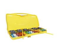Glockenspiel Xylophone Easy To Play Xylophone Glockenspiel 25 Notes Resonator Bells With Box Musical(Yellow)