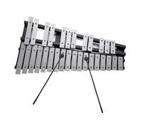Glockenspiel Xylophone Foldable 25/30 Note Glockenspiel Xylophone Wooden Frame Aluminum Bars Percussion Musical Instrument Gift & Bag(B)