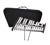 Glockenspiel Xylophone Foldable 25 Note Glockenspiel Xylophone Wooden Base Aluminum Bars Percussion Musical Instrument Gift With Carrying