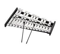 Glockenspiel Xylophone Foldable 25 Note Glockenspiel Xylophone Wooden Frame Aluminum Bars Percussion Musical Instrument Gift With Carrying