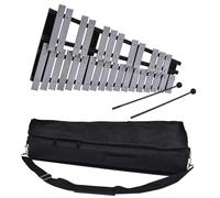 Glockenspiel Xylophone Foldable 30 Note Glockenspiel Xylophone Wooden Frame Aluminum Bars Percussion Musical Instrument With Carrying Bag
