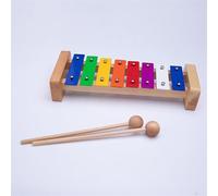 Glockenspiel Xylophone Percussion Instrument Eight-tone Xylophone Crisp Tone Aluminum Plate Xylophone