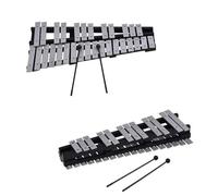 Glockenspiel Xylophone Percussion Musical Instrument Playable Aluminum Sheet Wood 30 Notes Xylophone Portable Xylophone