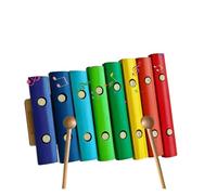 Glockenspiel Xylophone Professional 8 Notes Wooden Xylophone Musical Instrument With 2 Wooden Mallets Birch Wooden Colorful Keys