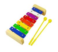 Glockenspiel Xylophone Professional Beginner Colorful 8-tone Aluminum Plate Percussion Xylophone Music Percussion Instrument
