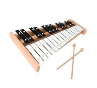 Glockenspiel Xylophone Professional Wooden Xylophone Percussion Instruments Xylophone With 25 Notes(Black)