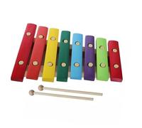 Glockenspiel Xylophone Standard 8-tone Mahogany Percussion Instrument Percussion Xylophone Instrument For Beginners(B)