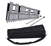 Glockenspiel Xylophone Suitable For Professional Beginners 30 Note Glockenspiel Xylophone Foldable Wooden Frame Aluminum Bars