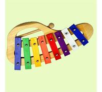 Glockenspiel Xylophone Wooden Eight-tone Xylophone Wooden Percussion Instrument Music Lover(A)