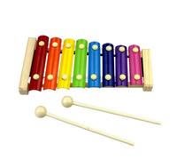 Glockenspiel Xylophone Wooden Percussion Eight-tone Xylophone Beginner Xylophone Instrument Comfortable Feel