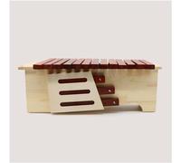 Glockenspiel Xylophone, Xylophone 13-Speaker Body Tone-Shifting Mahogany Xylophone Aluminum Xylophone(Mahogany,H)