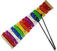 Glockenspiel Xylophone, Xylophone 15-Tone Glockenspiel Xylophone Percussion with Two Mallets