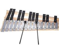 Glockenspiel Xylophone, Xylophone 25 Note Glockenspiel Xylophone Wooden Base Aluminum Bars with 2 Mallets with Carrying Bag