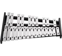 Glockenspiel Xylophone, Xylophone 25 Note Glockenspiel Xylophone Wooden Base Aluminum Bars with 2 Mallets with Carrying Bag