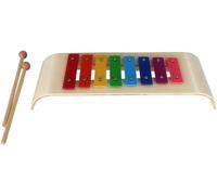 Glockenspiel Xylophone, Xylophone 8-Tone Wood-Aluminum Xylophone Percussion Instrument Colorful Glockenspiel