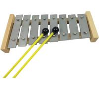 Glockenspiel Xylophone, Xylophone 8-Tone Wooden Aluminum Plate Xylophone Wooden Base Percussion Instrument