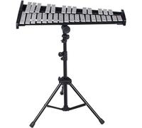 Glockenspiel Xylophone, Xylophone Aluminum Plate Xylophone Professional 32-Tone Xylophone Percussion Instrument Portable Glockenspiel(A)