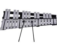 Glockenspiel Xylophone, Xylophone Foldable 25/30 Note Glockenspiel Xylophone Wooden Frame Aluminum Bars Percussion Instrument