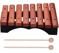 Glockenspiel Xylophone, Xylophone Musical Instrument 8 Notes Glockenspiel Xylophone Includes 2 Wooden Mallets for Children