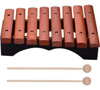 Glockenspiel Xylophone, Xylophone Musical Instrument 8 Notes Wood Xylophone Includes 2 Wooden Mallets for Children