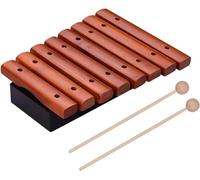 Glockenspiel Xylophone, Xylophone Musical Instrument 8 Notes Wood Xylophone Includes 2 Wooden Mallets Music Percussion Instrument(1)