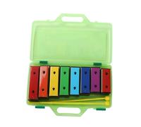 Glockenspiel Xylophone Xylophone Musical Instrument Colorful Eight-tone Percussion Bell Xylophone Percussion Instrument(A)