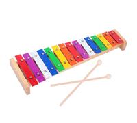 Glockenspiel Xylophone Xylophone Natural Wooden Xylophone Multi-Colored Metal Bars For 15-Tone For Beginners