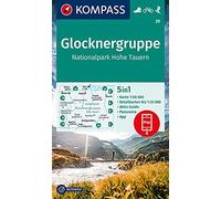 Glocknergruppe / NP Hohe Tauern + Aktiv Guide (39): Wandelkaart Schaal 1 : 50.000 (Kompass Wanderkarten)