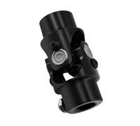 GLOCRORET 3/4” Round x 3/4“ DD Black Single Steering Shaft Universal U Joint, Working Angle: 35° Degree, Total Length: 83 mm