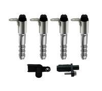 GLOCRORET VVT Solenoid & Camshaft Crankshaft Sensor Kit Fit for Chevy Traverse Equinox Malibu, Buick Enclave LaCrosse, GMC Acadia Terrain, for Cadillac XTS CTS 3.0L/3.6L V6, OE 12586722 12684186